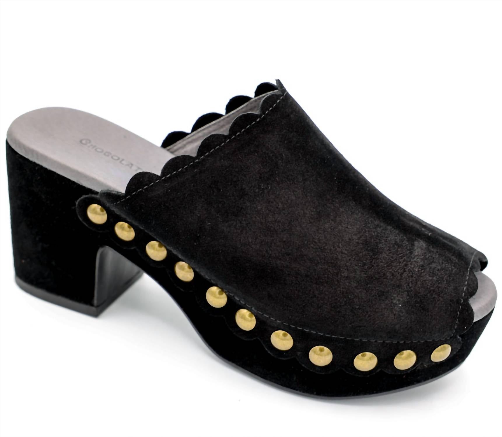 CHOCOLAT BLU Women's Genessis platform clog in black - women's shoe