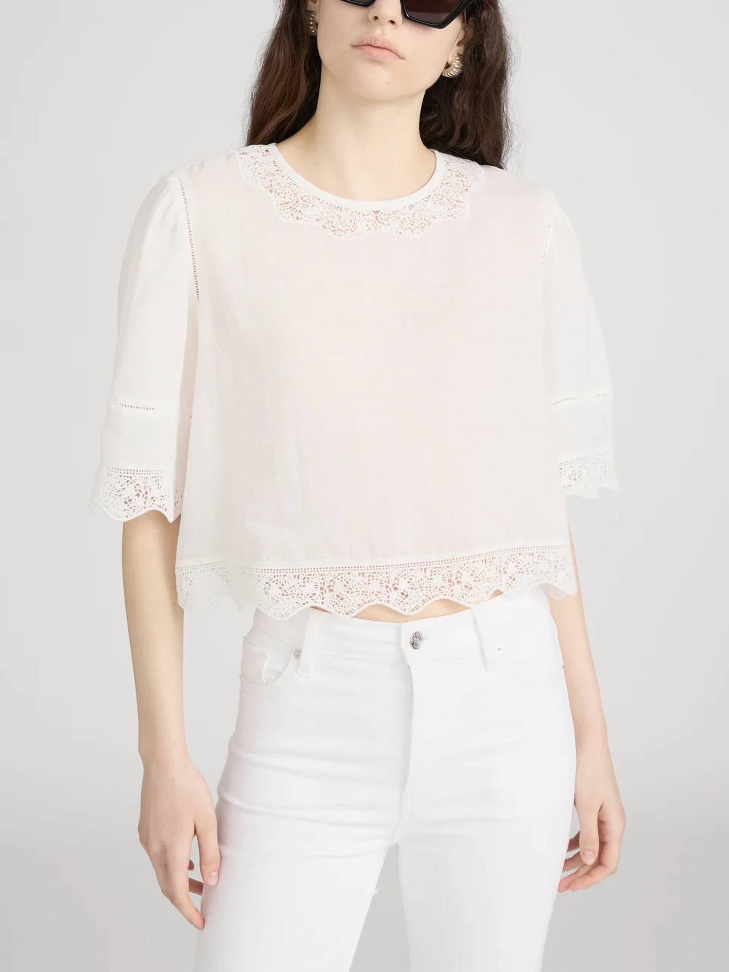Frame - The Embroidered Top