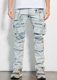 First Row - Cargo Denim Jeans