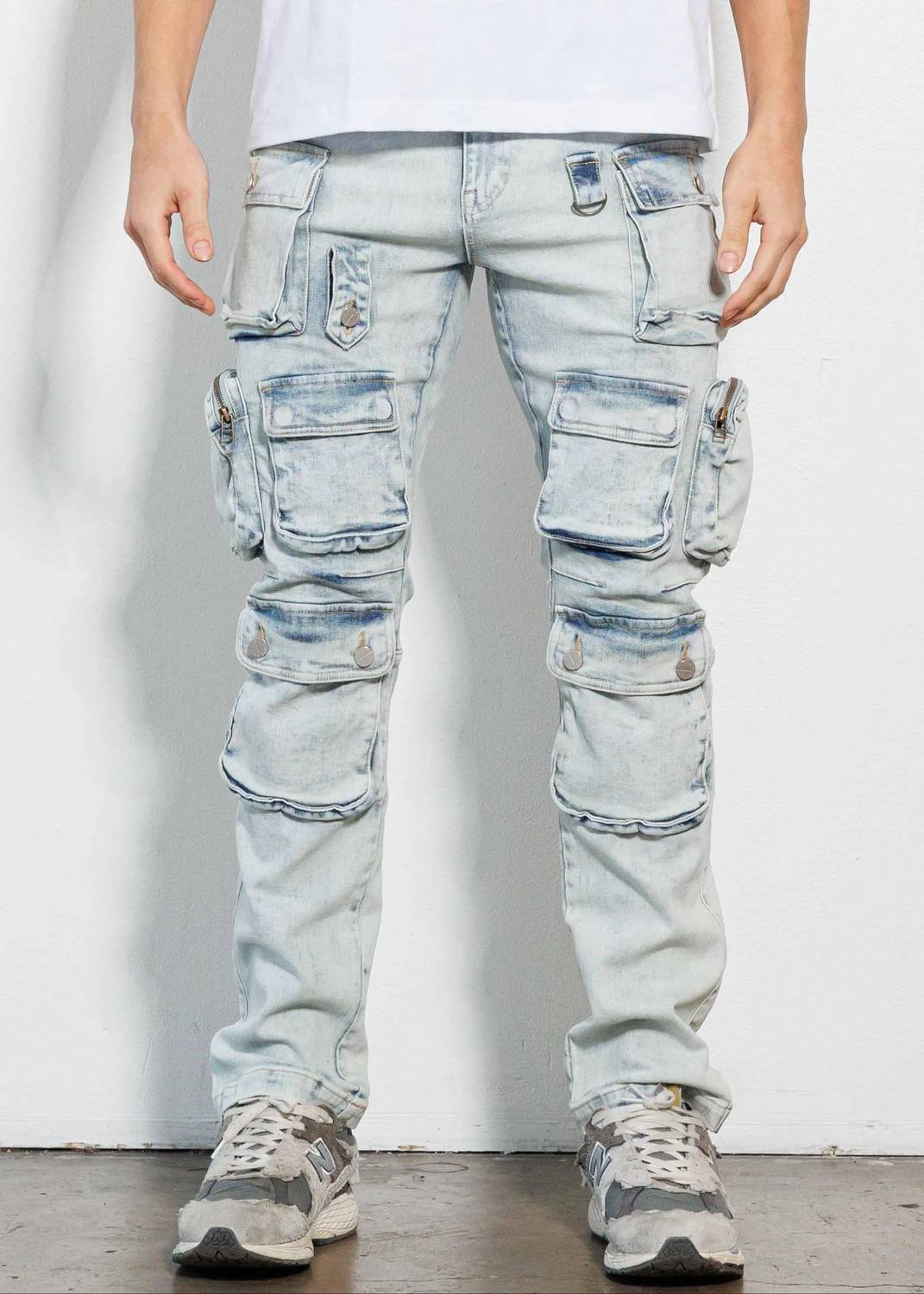 First Row - Cargo Denim Jeans