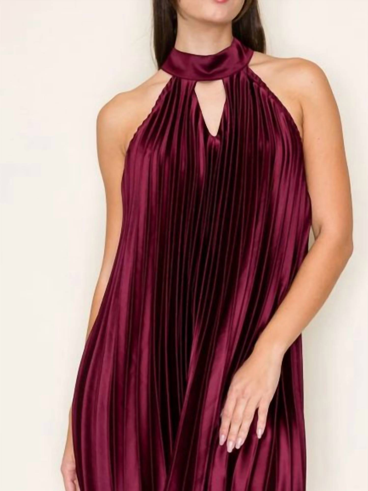 B.Right - Halter Mini Dress