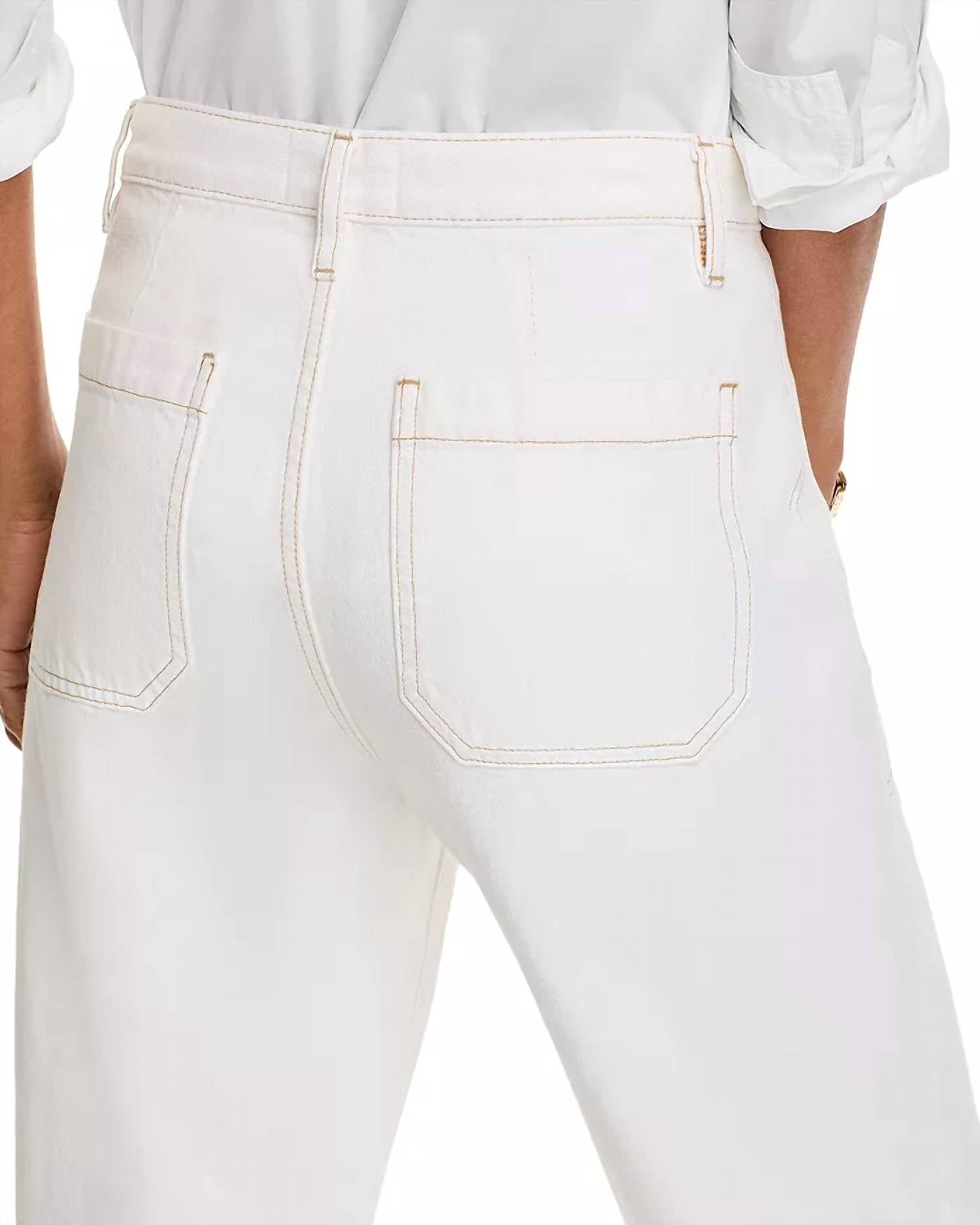 Frame - Utility Trouser High Rise Ankle Wide Leg Jeans
