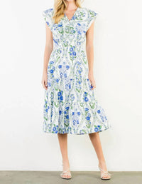 Thml - Ruffled Floral Midi Dress