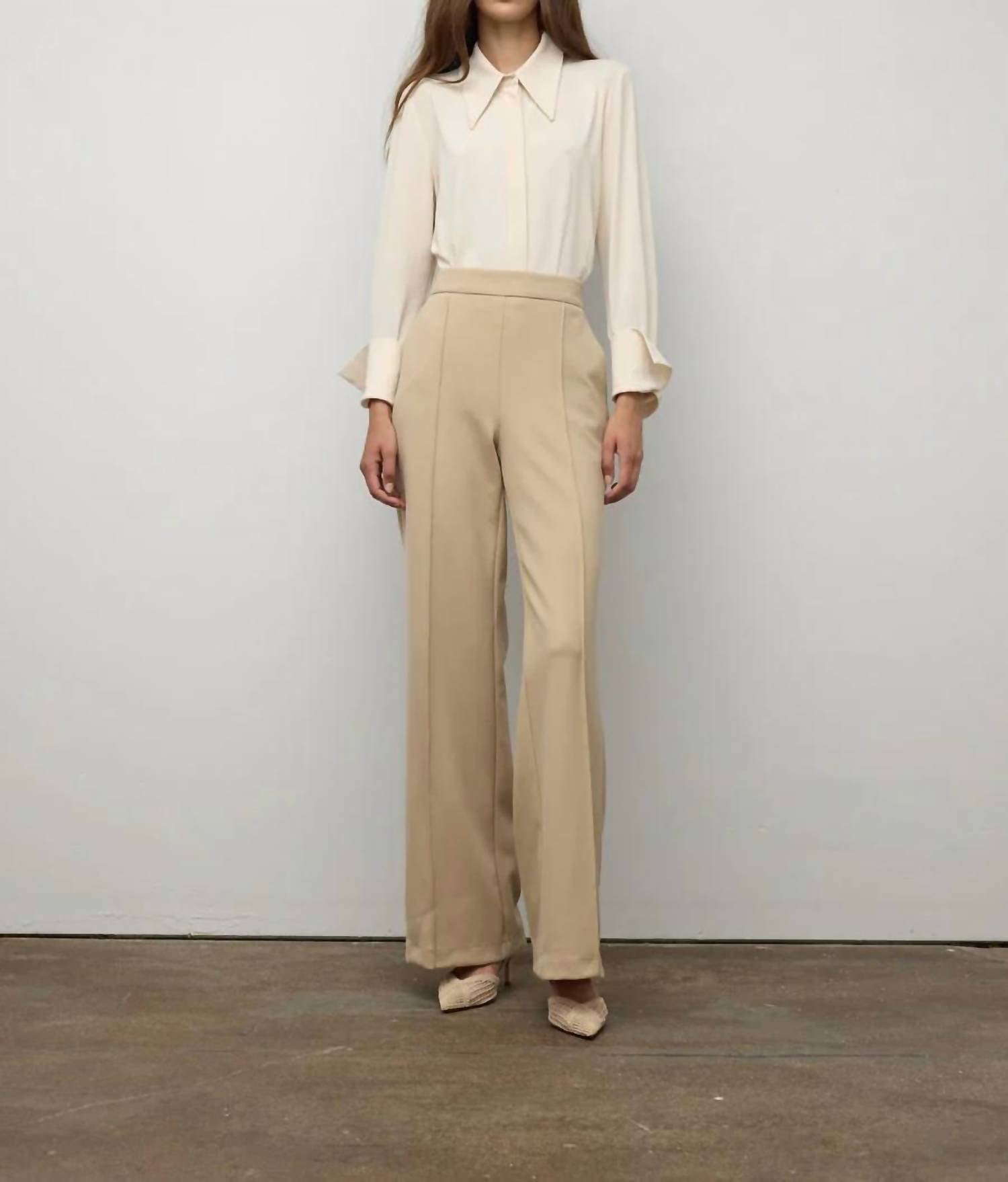 Iris Setlakwe - Wide Leg Pintuck Pant