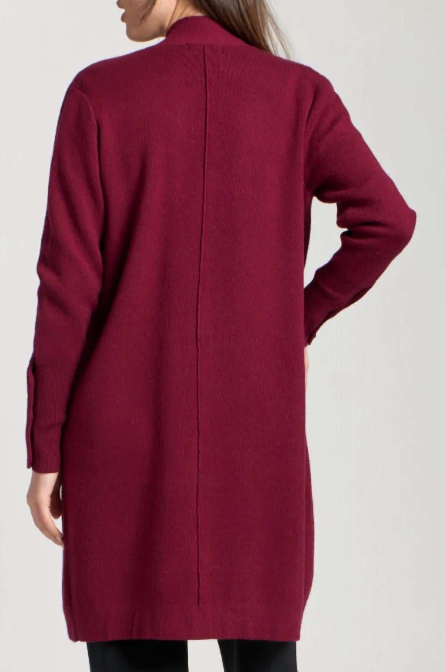 Apny - Open Front With Button Detail Cardigan