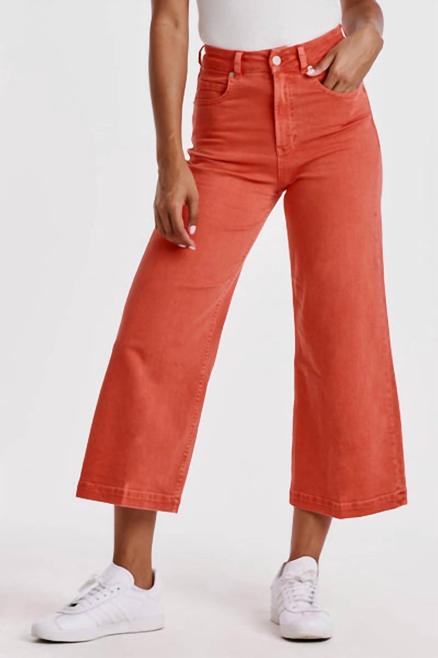Dear John Denim - Audrey Super High Rise Cropped Wide Leg Jeans