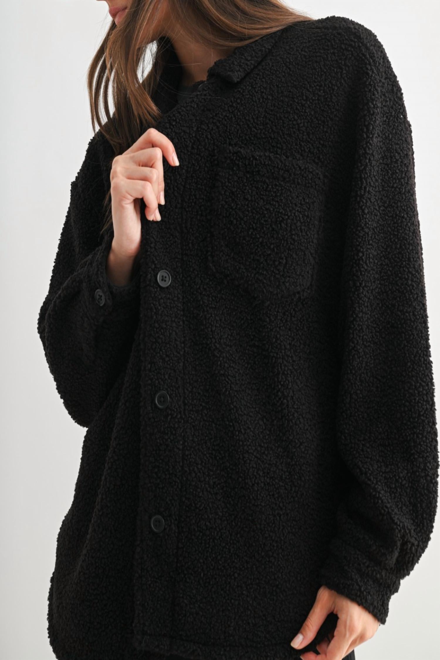 Mono B - Frostline Sherpa Shacket