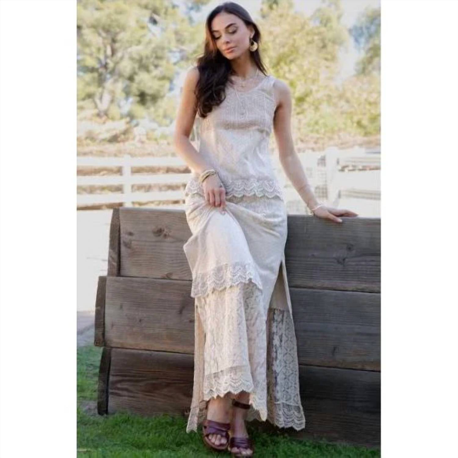 Young Threads - Desert Dream Ranch Lace Maxi Dress