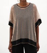 Joseph Ribkoff - Silky Knit And Mesh Trapeze Top