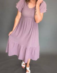 Mikarose - Smocked Midi Dress