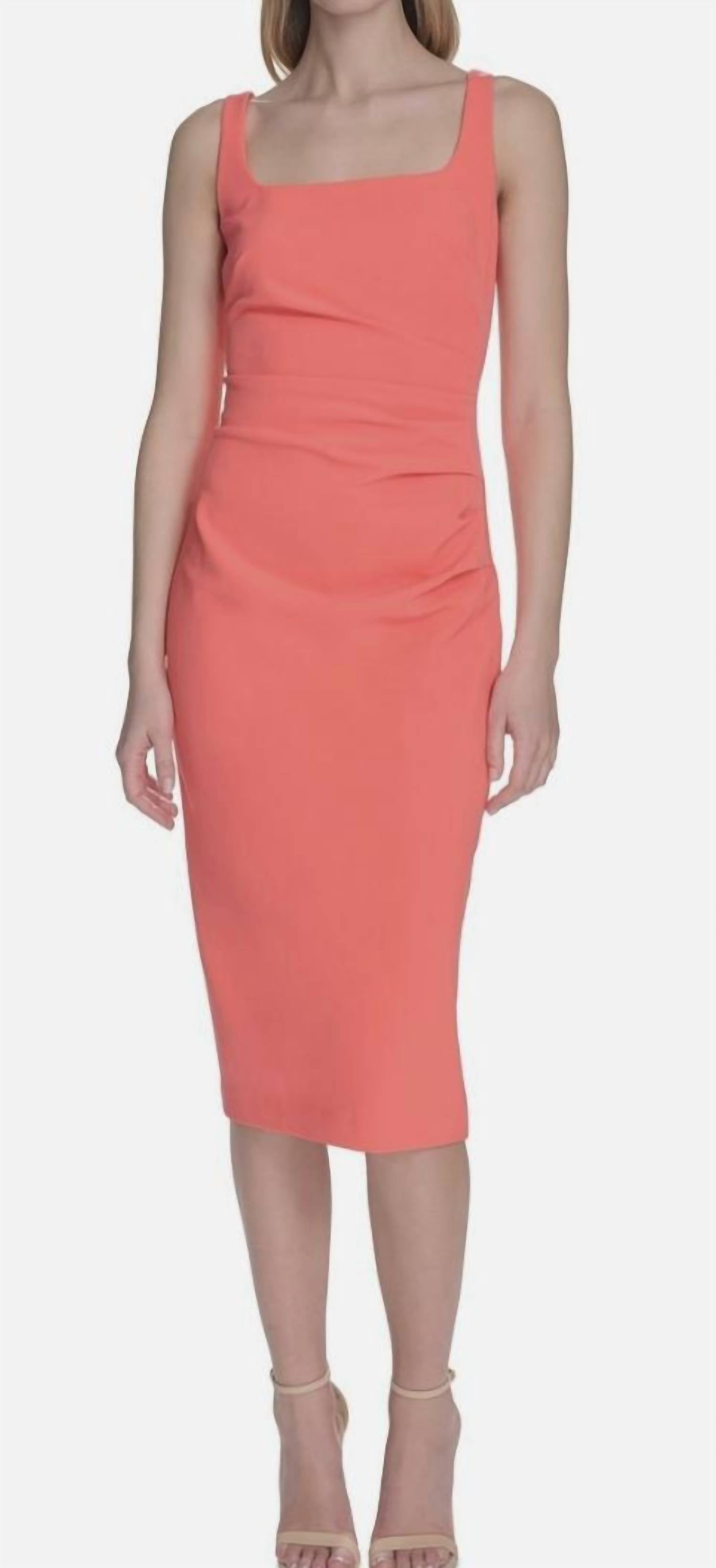Vince Camuto - Women's Square neck Bodycon Dress
