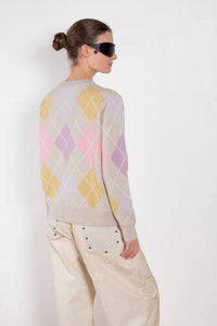 &Daughter - Argyle Crew Lambswool Sweater
