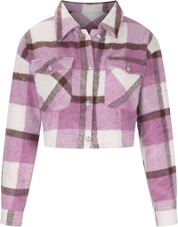 Mainstrip - Cropped Plaid Shacket