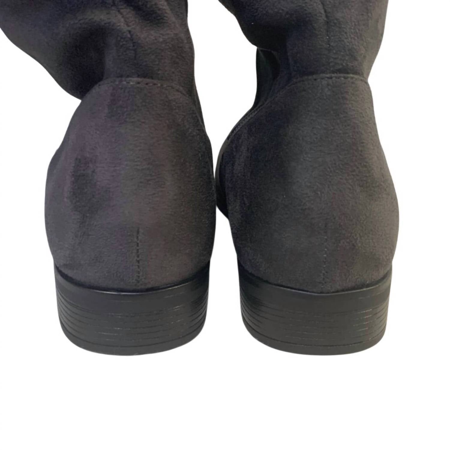 Dream Pairs - Women's Faux Suede Knee High Low Heel Fashion Boots