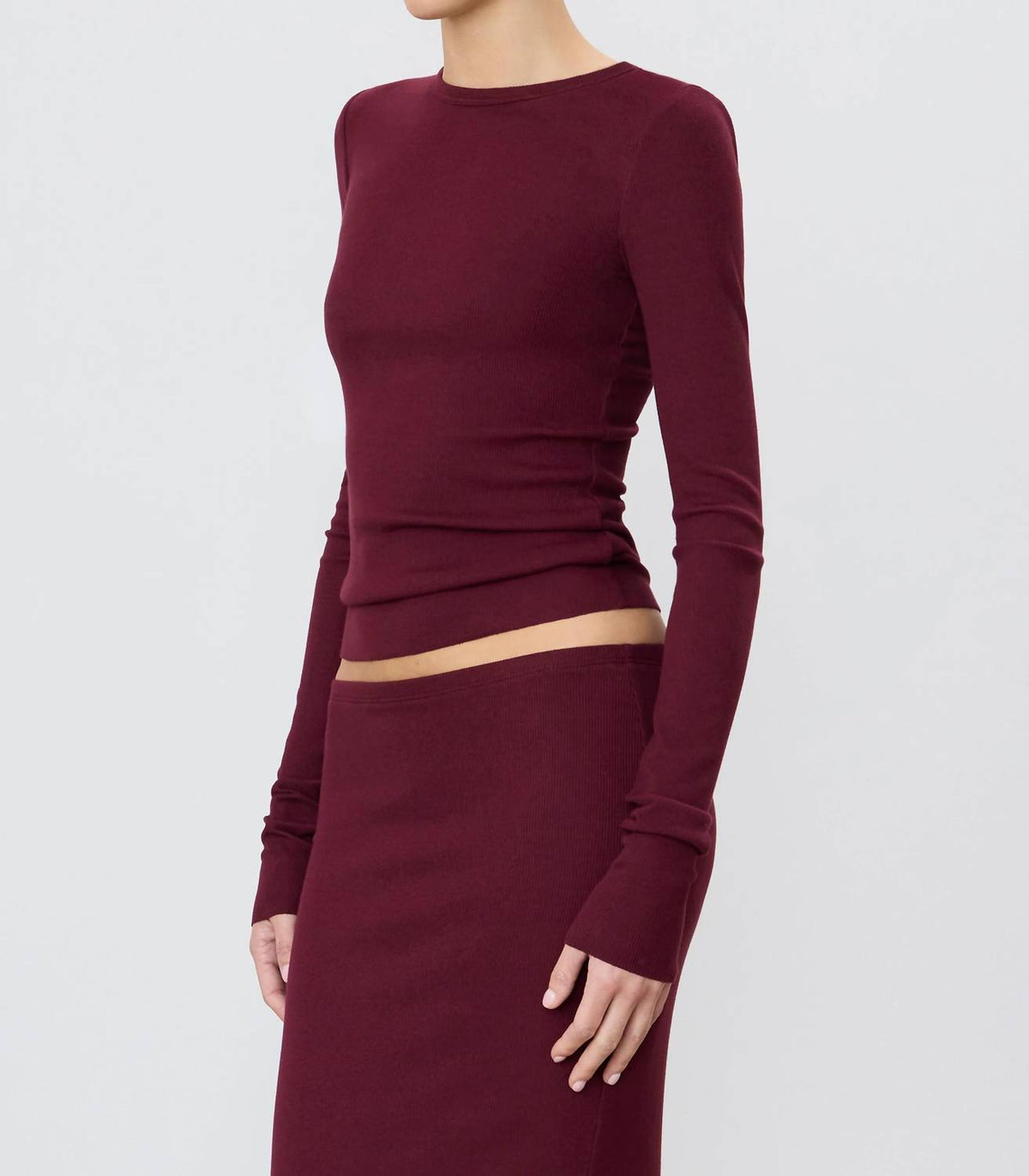 Eterne - Ribbed Long Sleeve Top