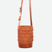 Per Lei New York - Women's Mini Emery Woven Bucket Bag