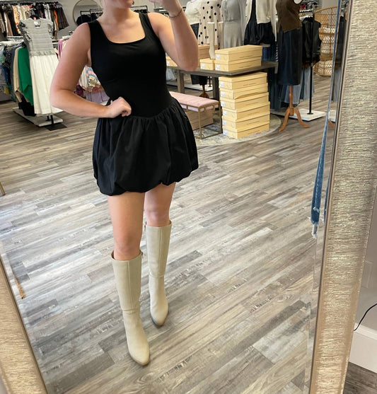 &Merci - Bubble Hem Mini Dress