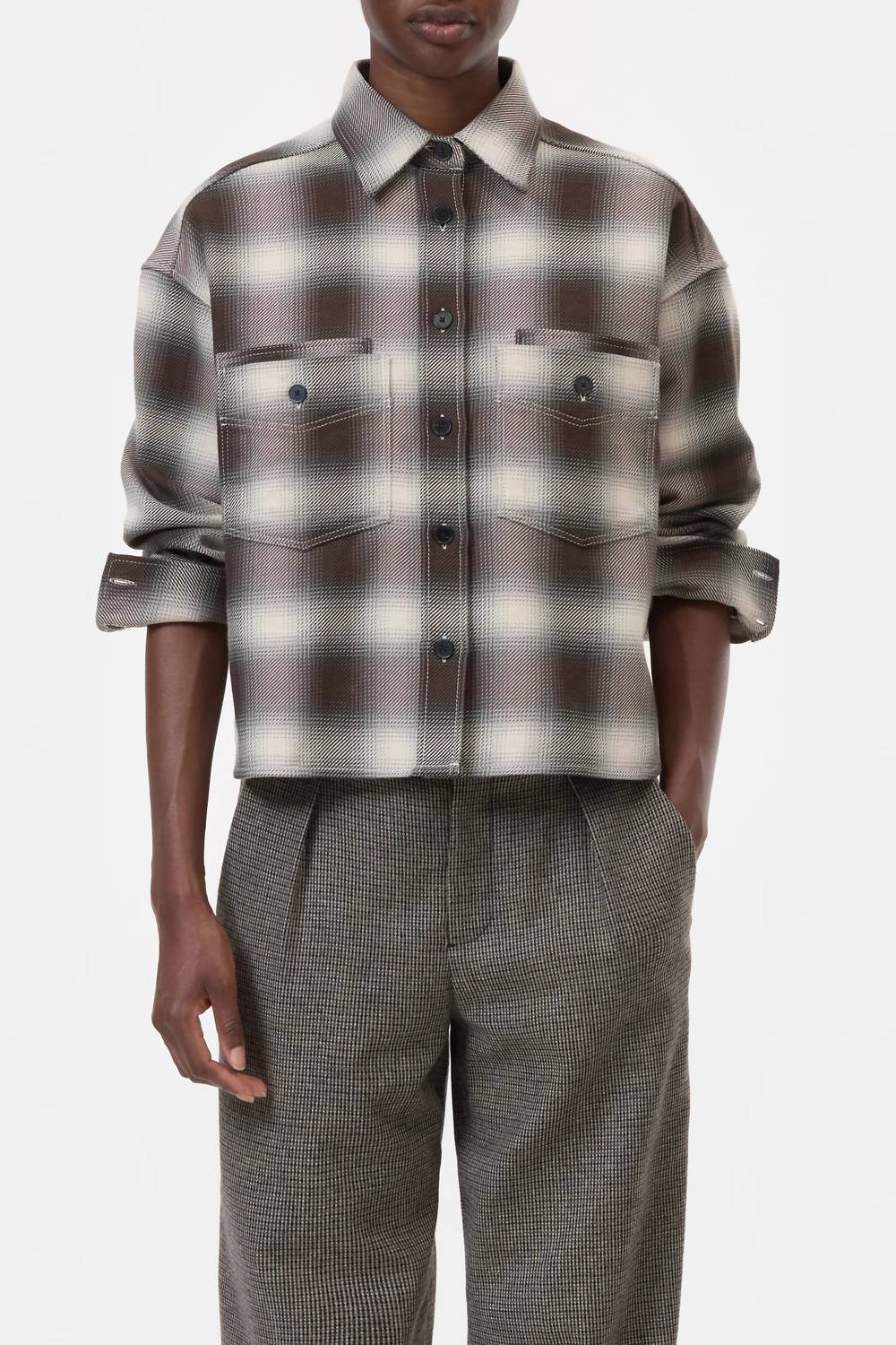 Closed - Oversized Blouse With Check Pattern