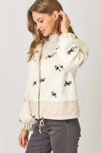 Mystree - Bow Embroidered Jacket