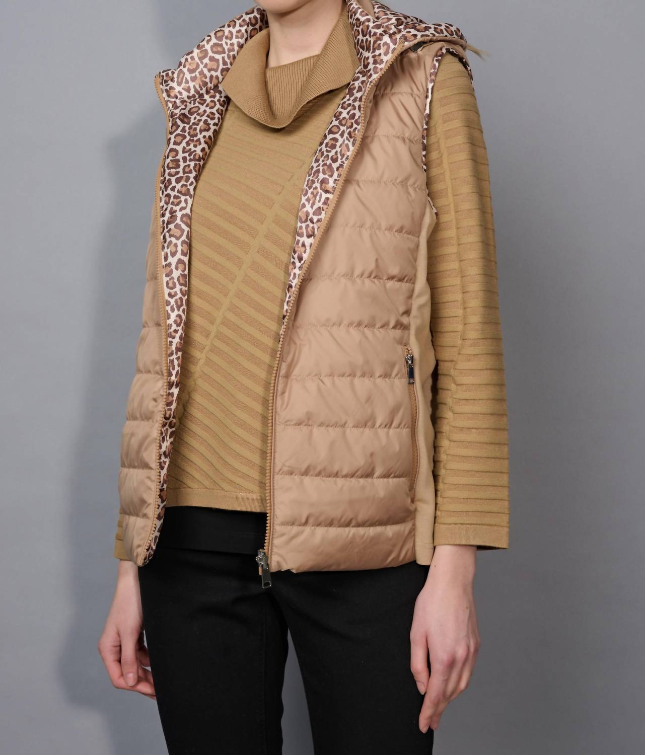 Picadilly - Animal Print Reversible Vest