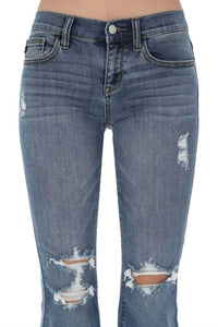 Judy Blue - Boot Cut Destructed Jean - Plus Size