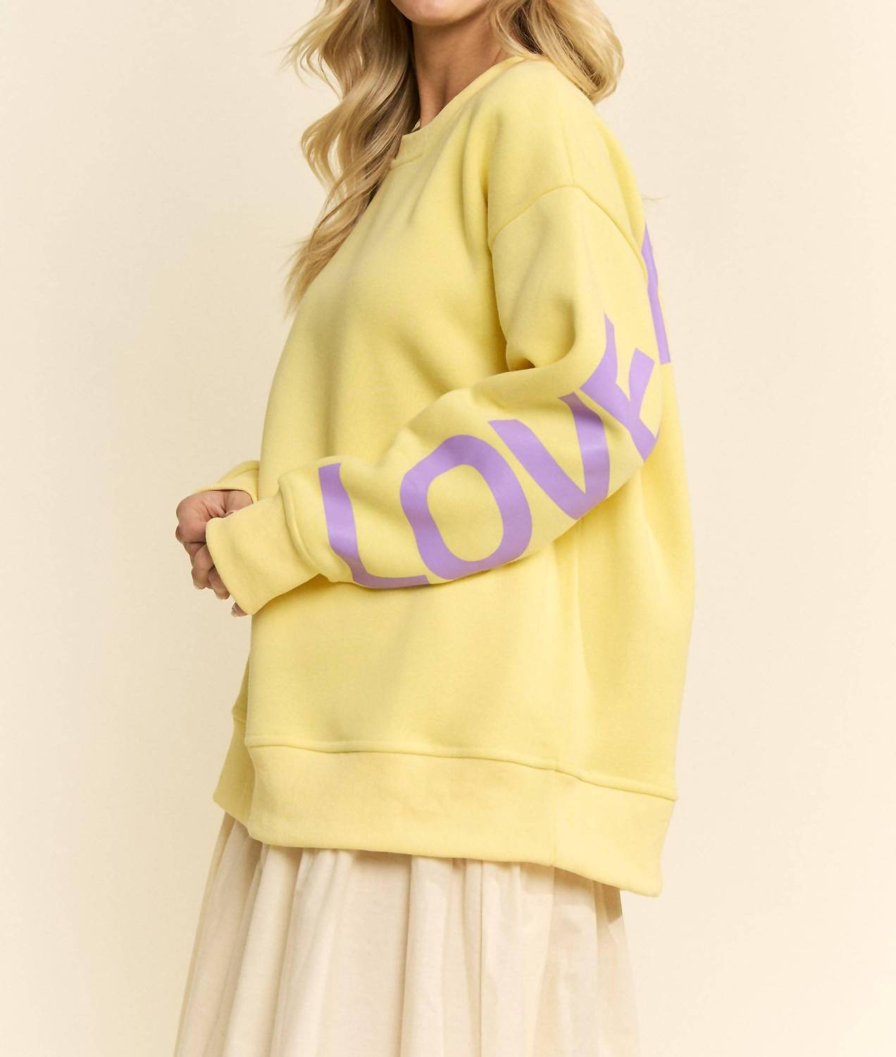 Jade By Jane - Love Yourself Be Yourself Oversized Sweatshirt