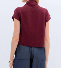 Entro - Megan Knit Mock Neck Top
