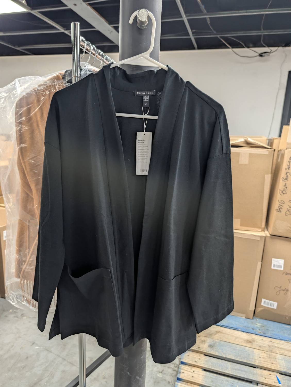 Eileen Fisher - WOMEN'S HIGH COLLAR JACKET