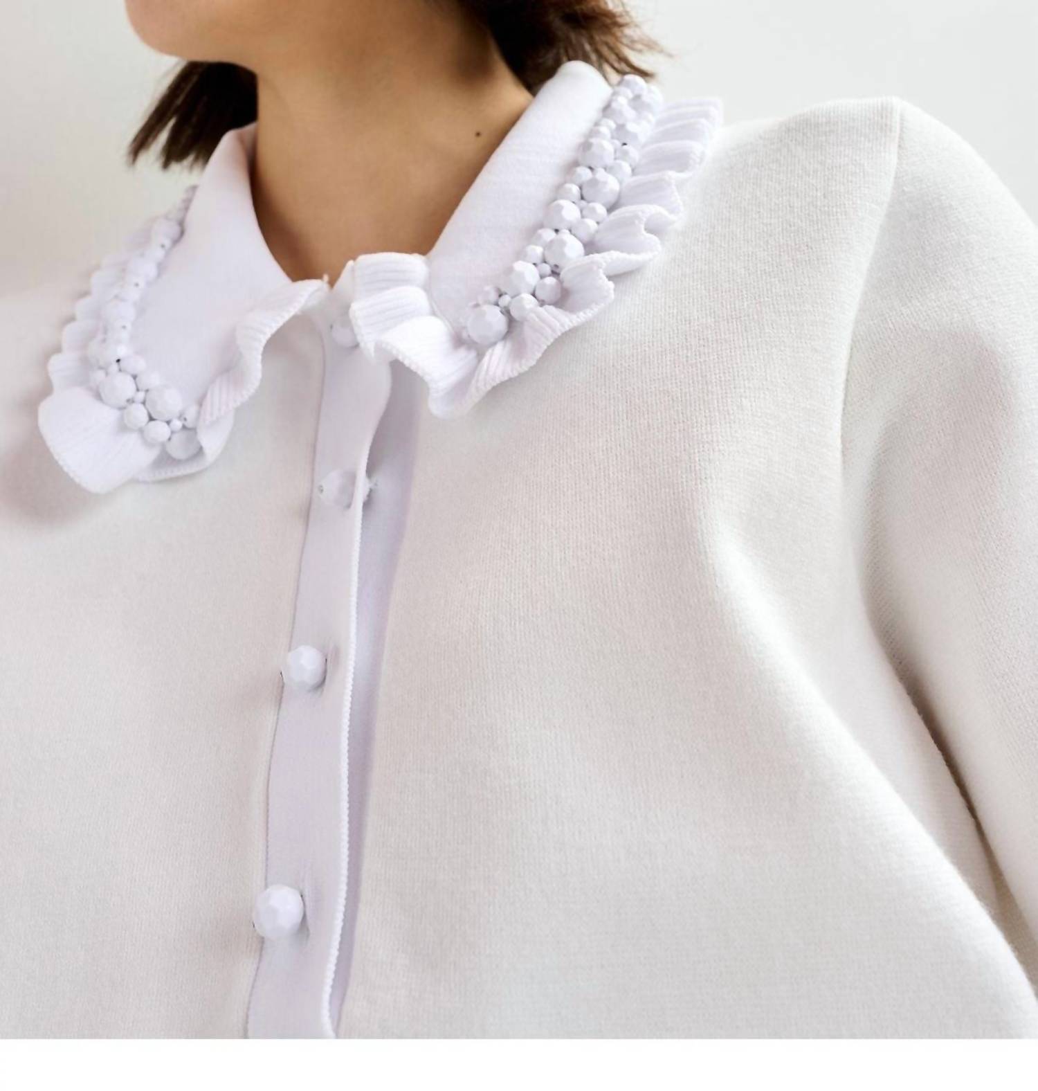 Essentiel Antwerp - Jewelry Embroidered Knit Polo