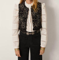 Maison Hotel Marceline Vest in nero - women's jacket