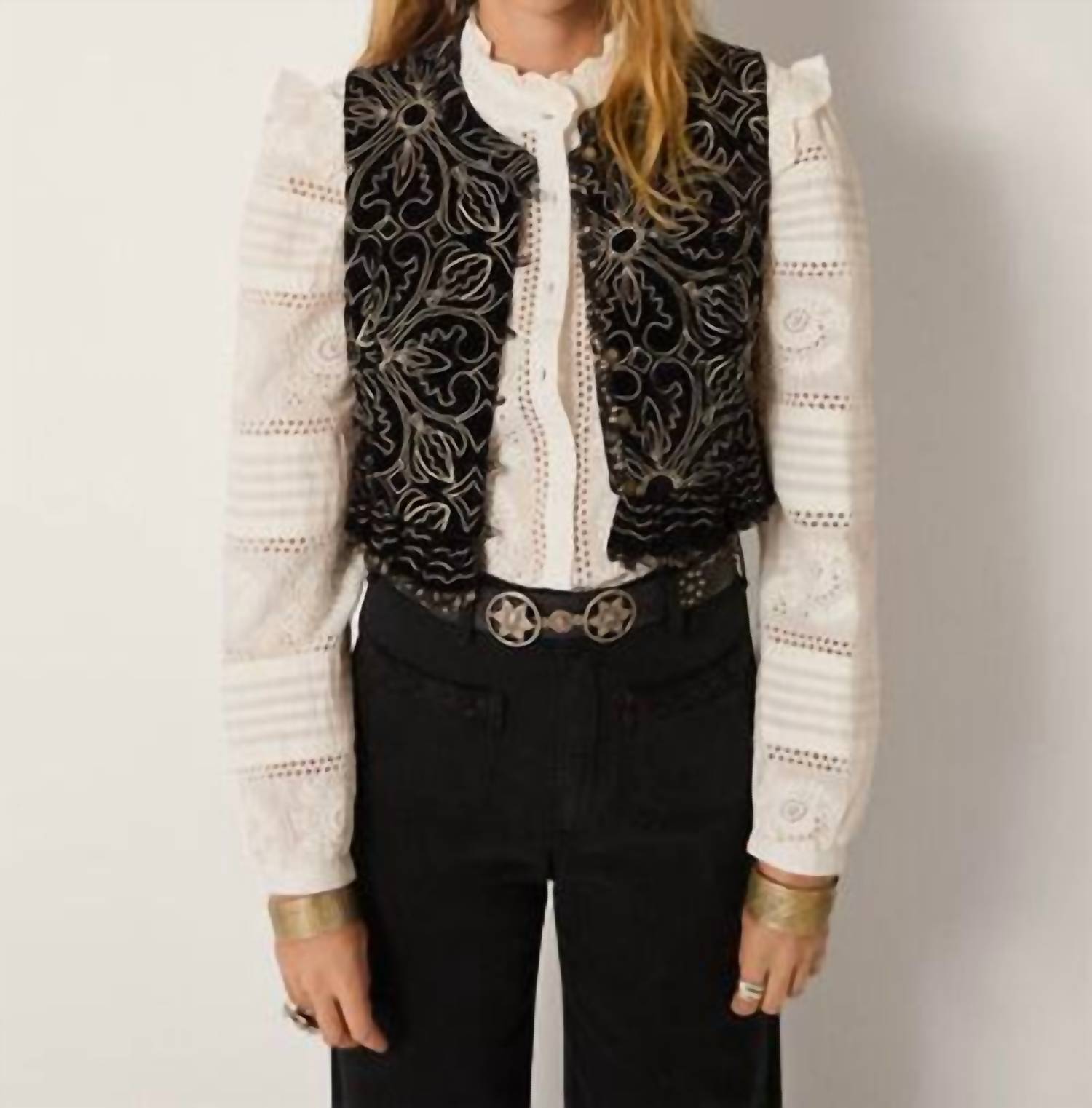 Maison Hotel Marceline Vest in nero - women's jacket
