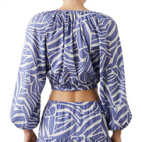 Rails Women's Katia Top in island waves - women's blouse - detail view