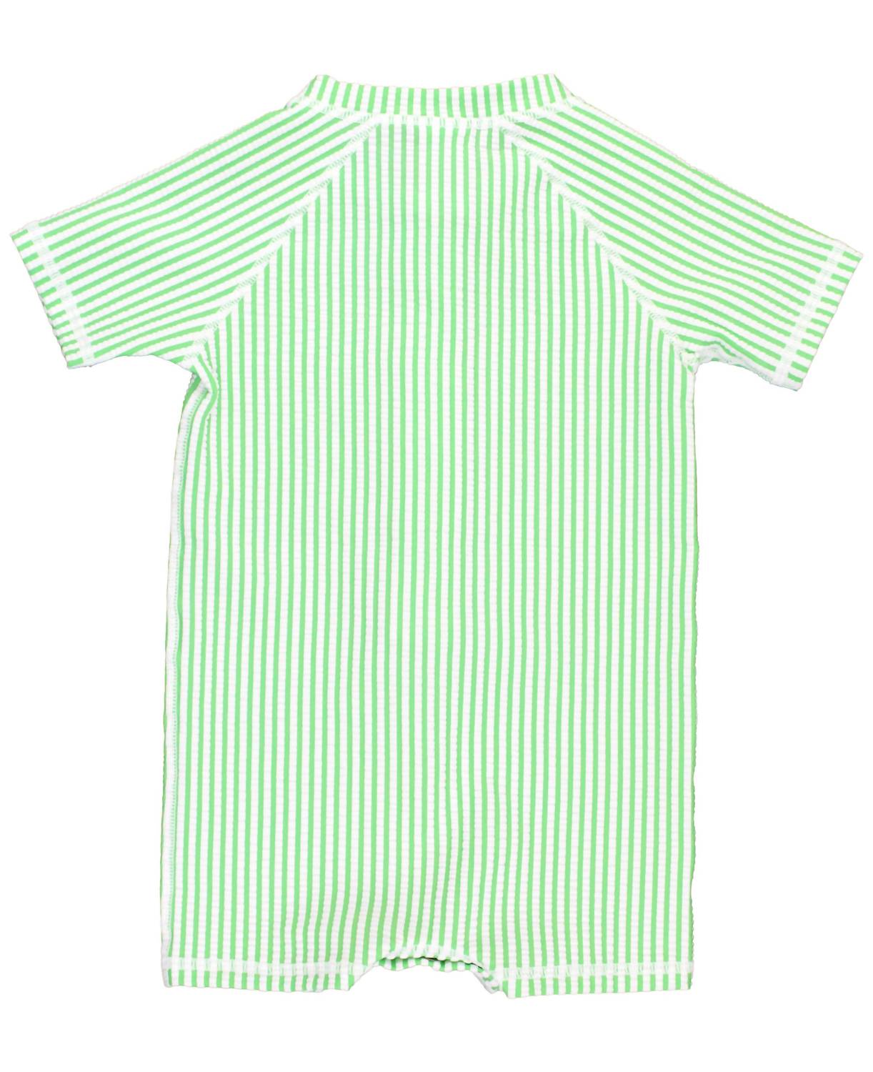 Rufflebutts - Baby Boys' Short Sleeve One Piece Rash Guard Swimsuit