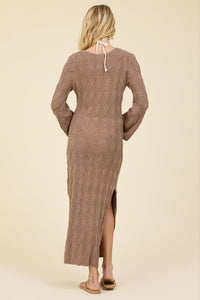 Surf Gypsy - Plunge Diamond Knit Dress