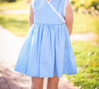 THE PROPER PEONY SPENCER VINTAGE DRESS in blue - kids' dress