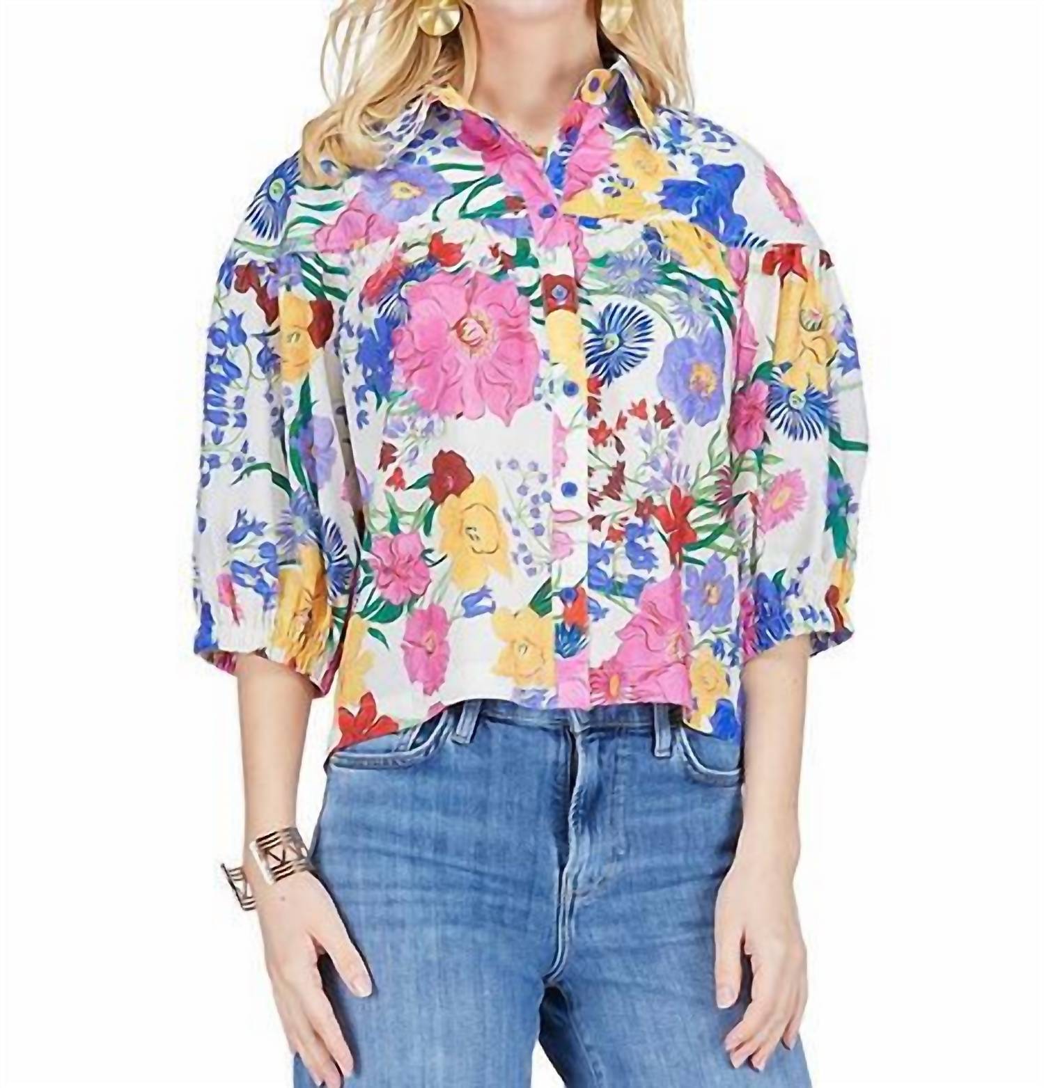 Joy Joy - Garden Yoke Blouse