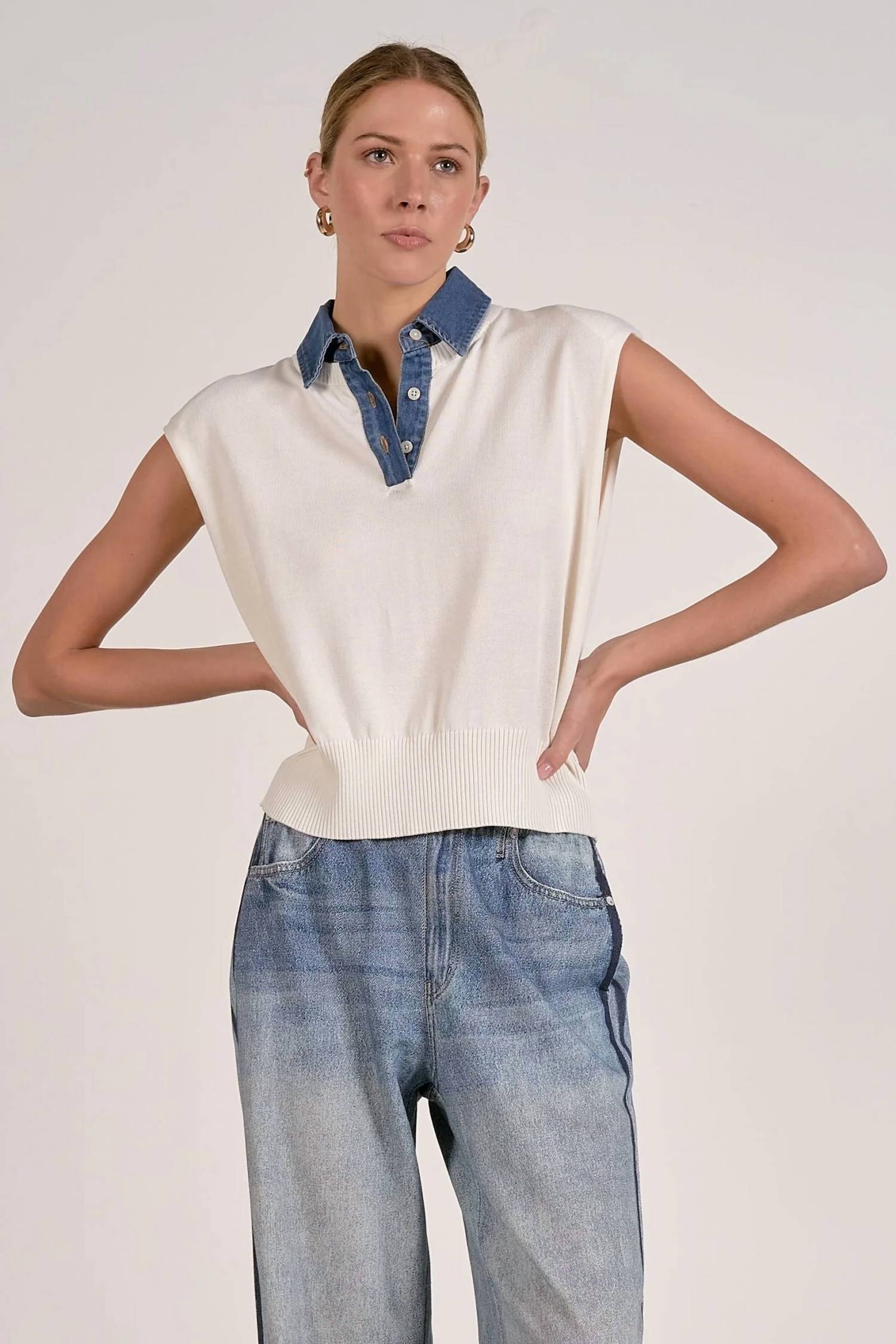 Elan - Carmen Polo Sweater Vest