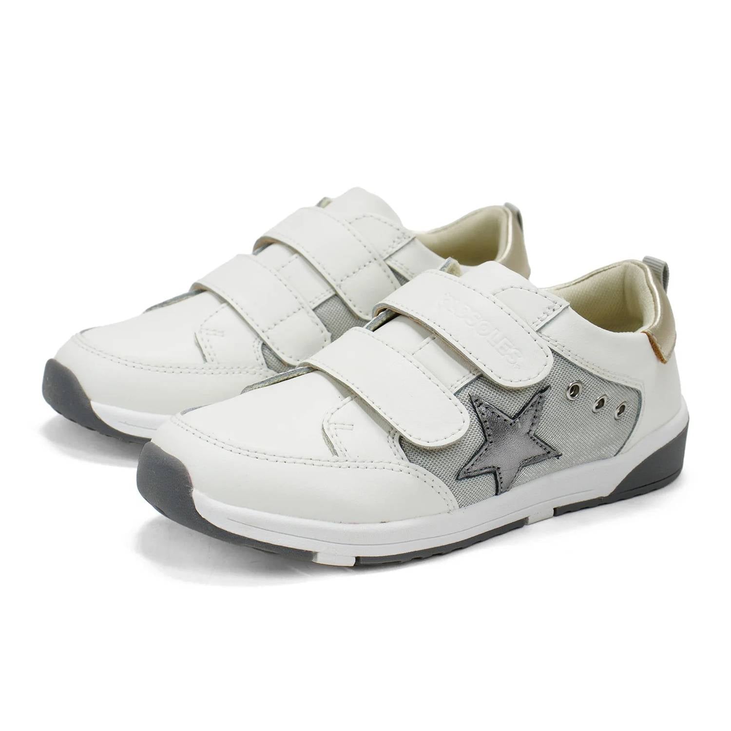 Oldsoles - Toddler's Star Squad Sneakers With Hook And Loop Closure