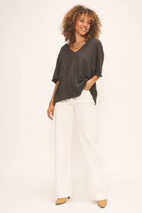Project Social T - Georgia Notch Neck Slub Tee