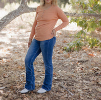 Threaded Pear - Camila Long Sleeve Henley Top
