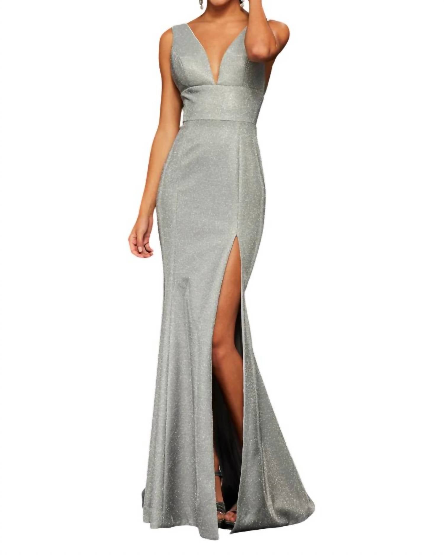 Sherri Hill - Glitter Stretch Prom Dress