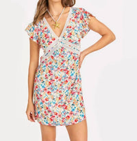 Sadie & Sage - Women's Cover V Neck Mini Dress