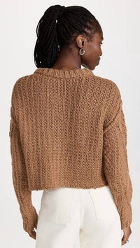 Free People - Cutting Edge Cable Cropped Sweater