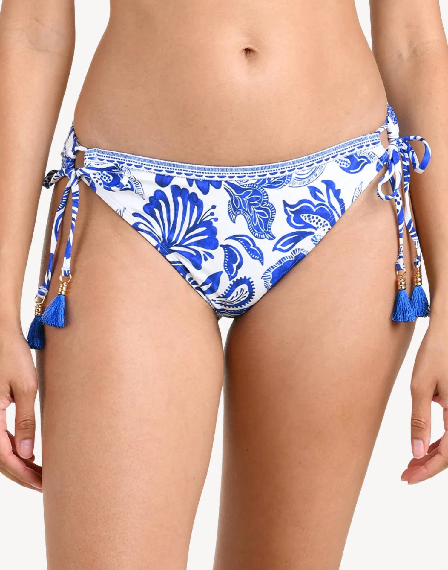 La Blanca - Brocade Adjustable Hipster Swim Bottoms