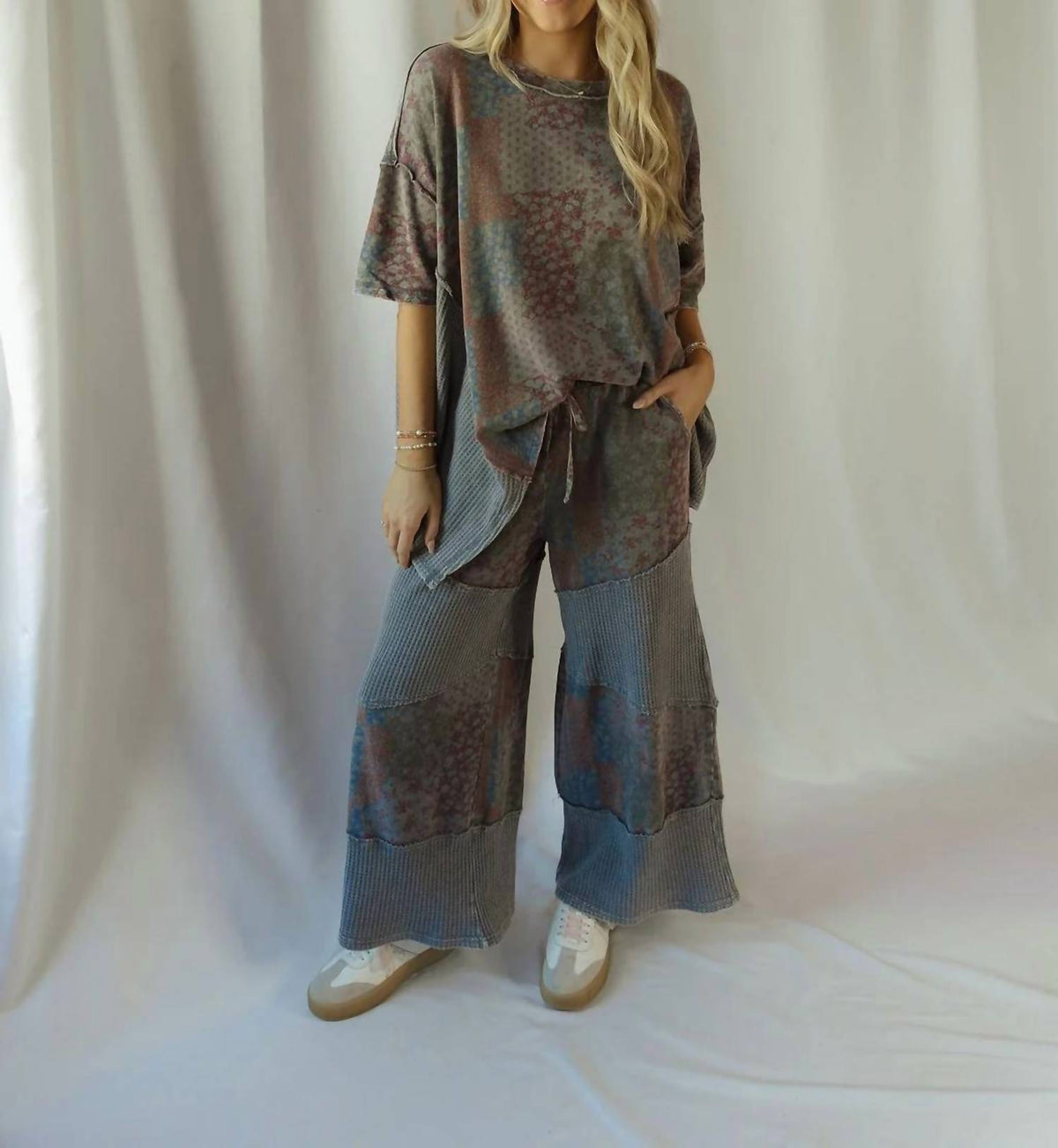 Easel - Salem Quilted Waffle Pants