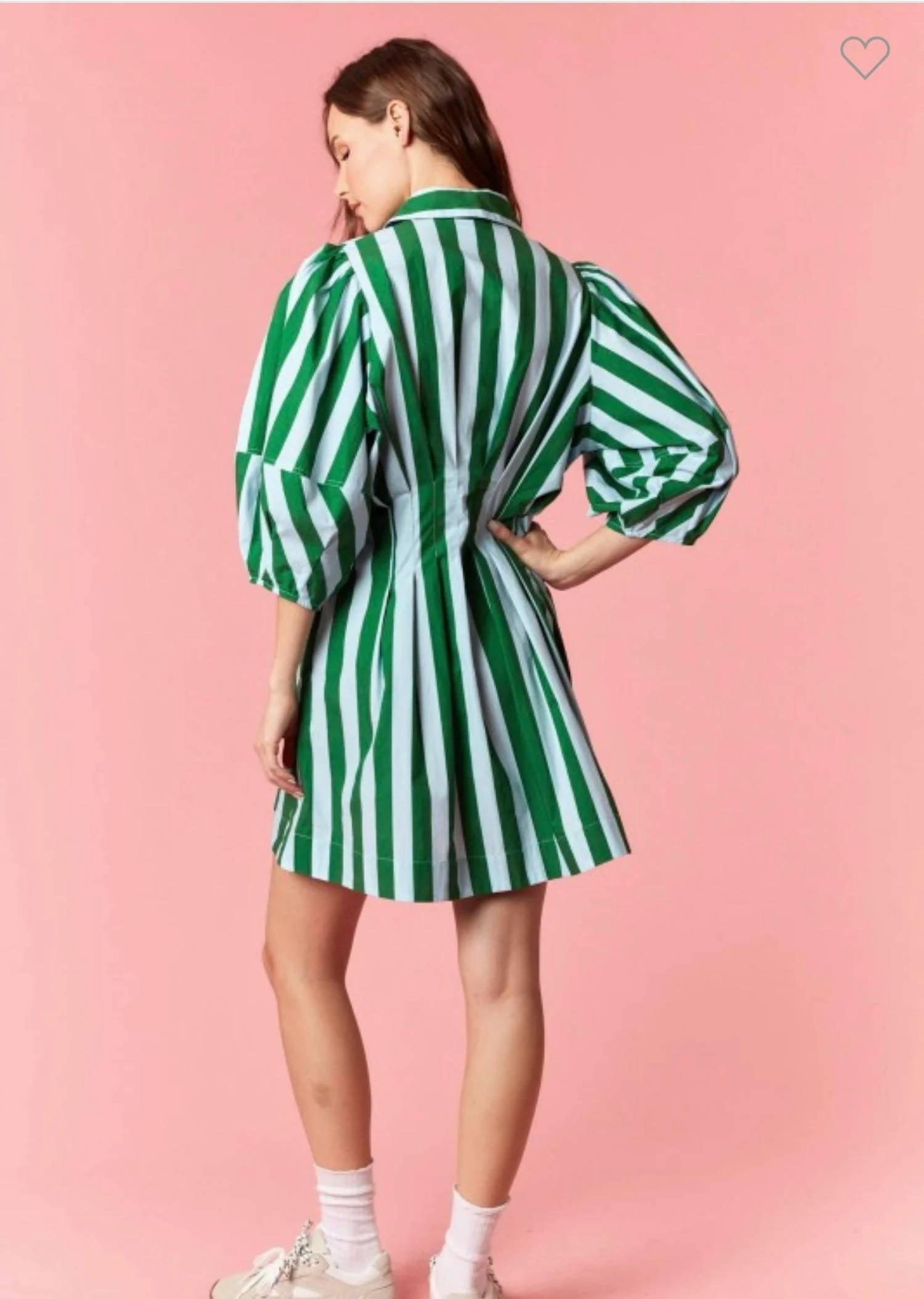 Peach Love - Savannah Stripe Dress