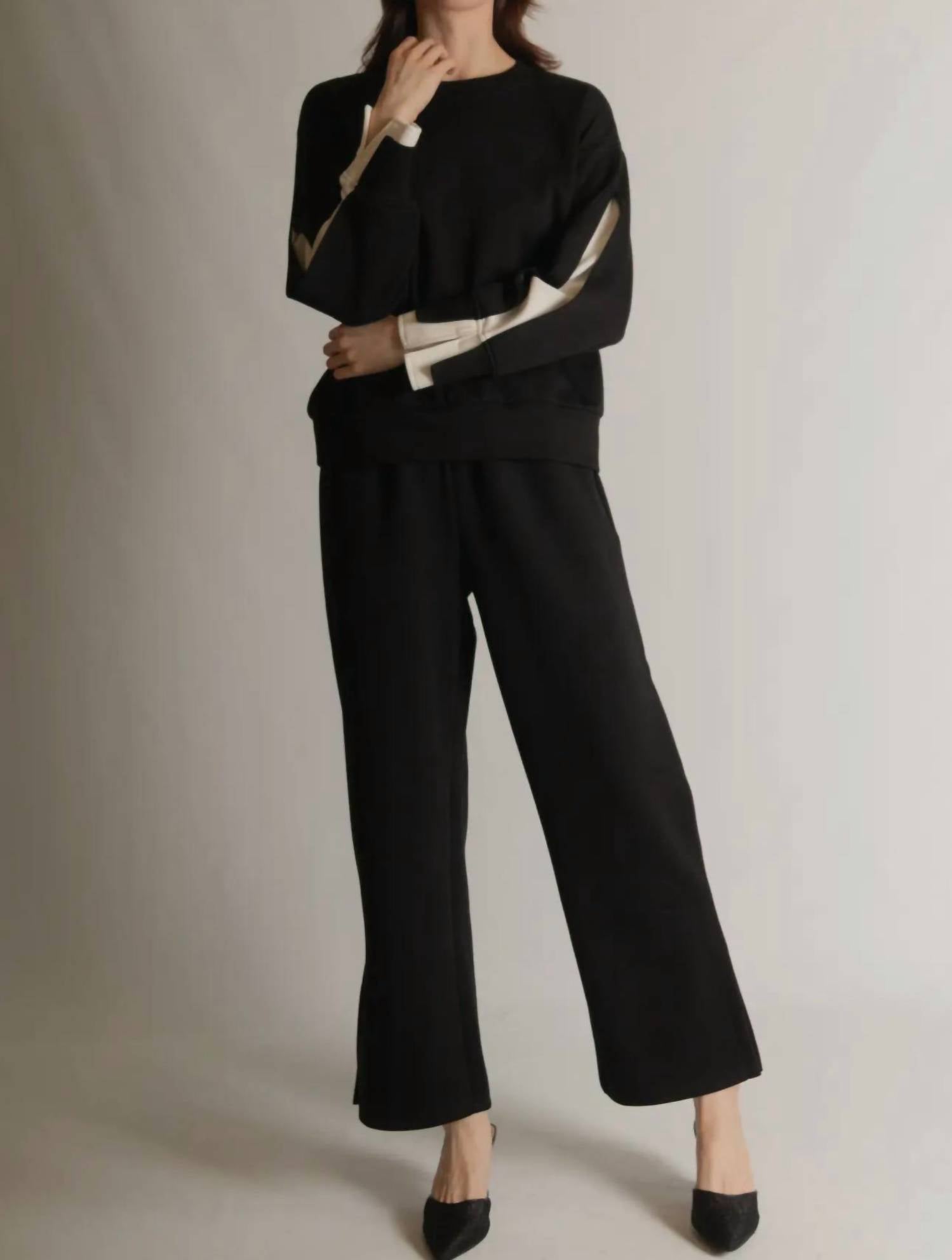 P.CILL Women's Angela Sweatshirt in black - women's shirt
