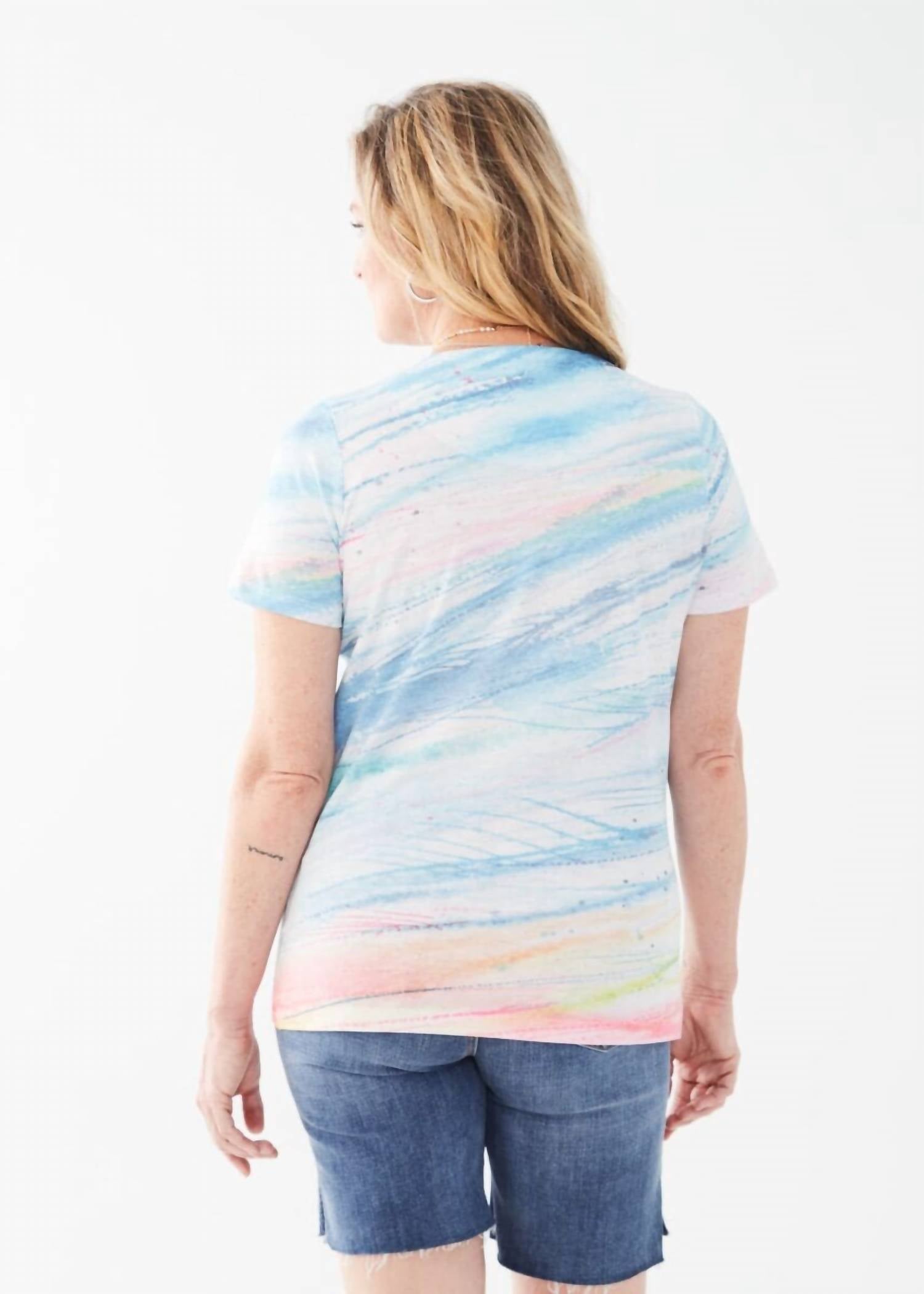 Fdj - Sandra Short Sleeve Scoop Neck Knit Top