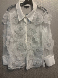 Weavz - Sheer flower shirt