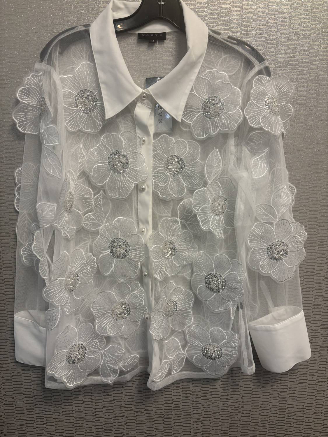 Weavz - Sheer flower shirt